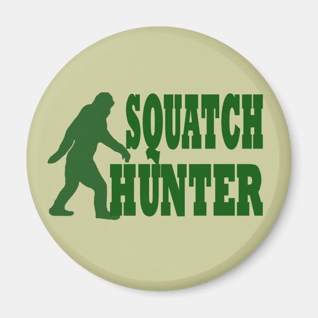 Squatch hunter magnet (Front)