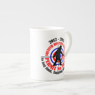 squatch hunting permit bone china mug