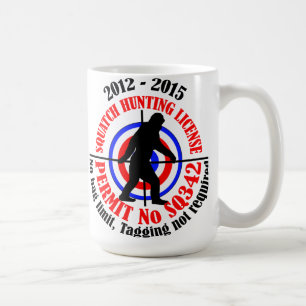 squatch hunting permit coffee mug