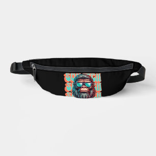 Squatch in Sunglasses with Vintage Text Bum Bags