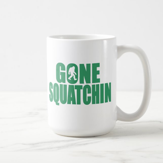 SQUATCH like a PRO in Bobo's GONE SQUATCHIN Coffee Mug (Right)