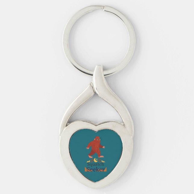 Squatch Seeker big foot Key Ring (Front)