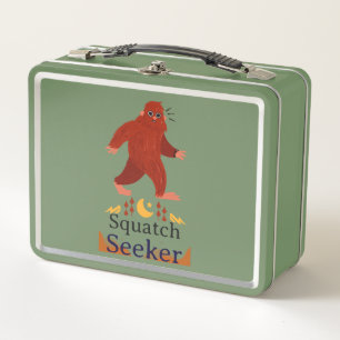 Squatch Seeker big foot Metal Lunch Box