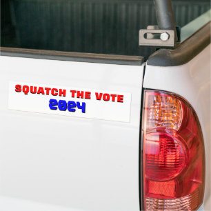 Squatch The Vote 20?? Election Campaign Bumper Sticker