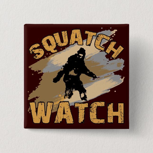 Squatch Watch 15 Cm Square Badge (Front)