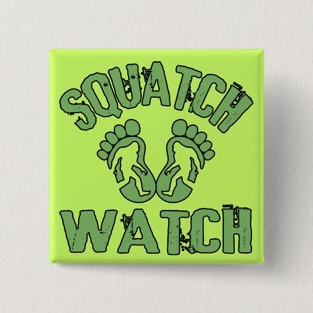 Squatch Watch 15 Cm Square Badge (Front)