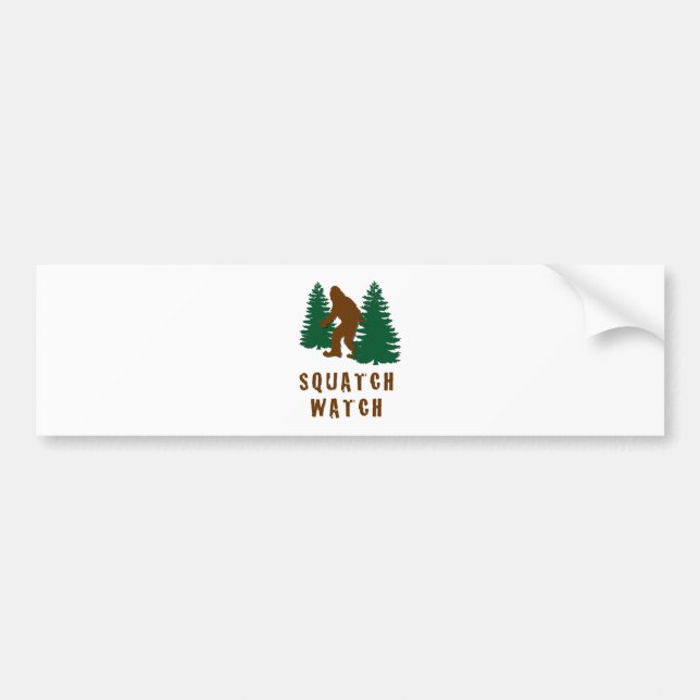 Squatch Watch Bumper Sticker (Front)