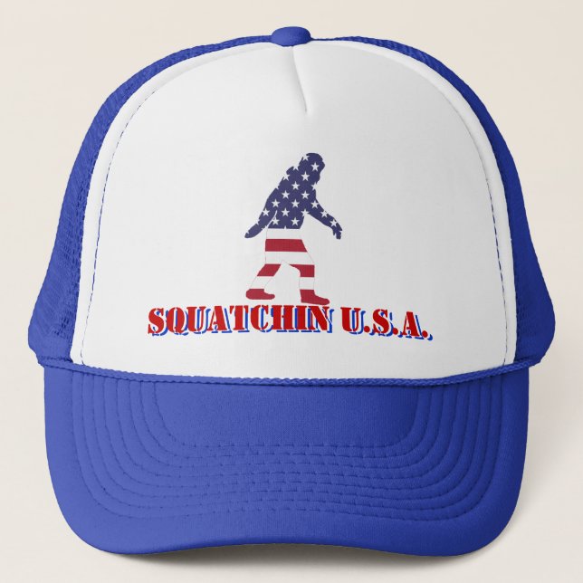 Squatchin U.S.A Trucker Hat (Front)