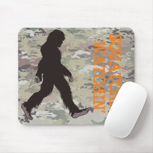 Squatchin' Watching Two Mouse Pad (With Mouse)