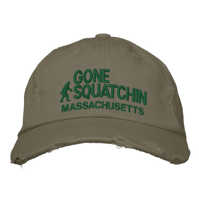 Squatchin & your state personalised embroidered hat (Front)