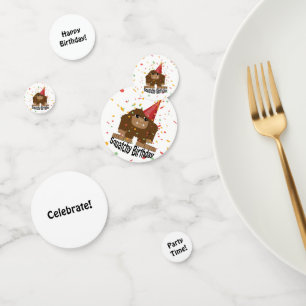 Squatchy Birthday Cute Sasquatch Confetti
