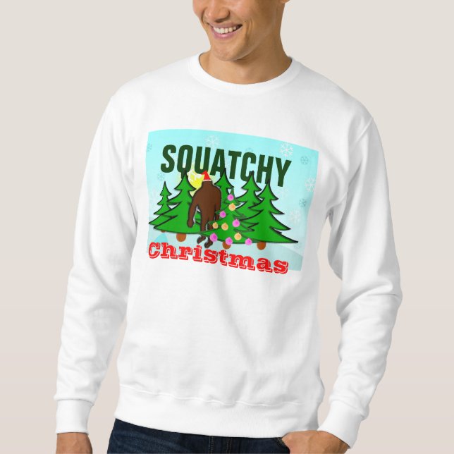 Squatchy Ugly Christmas Sweater (Front)