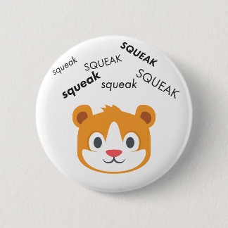 Squeak Hamster Cute Emoji 6 Cm Round Badge