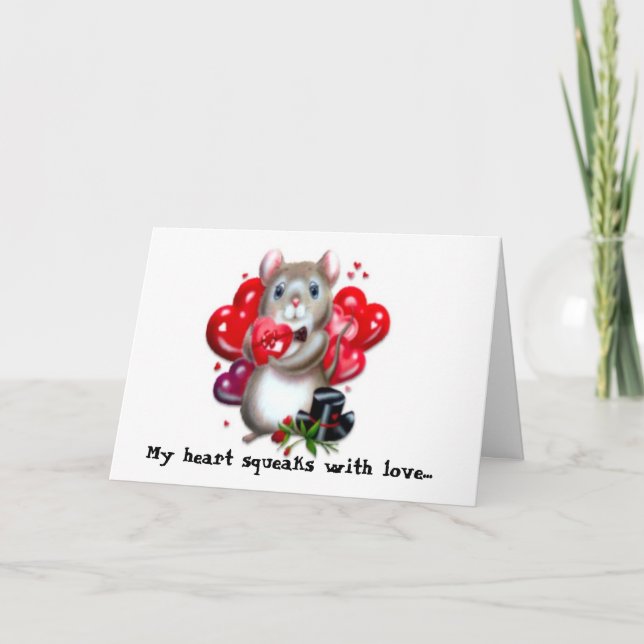 Squeaking with love card (Front)