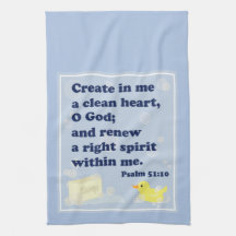 Squeaky Clean Rubber Duckie Hand Towel