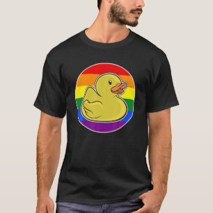 Squeaky Duck Rainbow Duck Pride T-Shirt