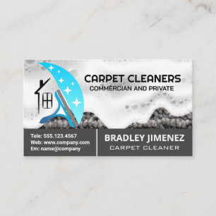 Squeegee Soap Cleaner Logo Rug Soap Business Card