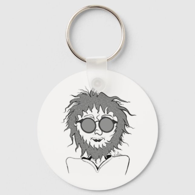 Squeegee the Mechanic / Guitar Player Key Ring (Front)