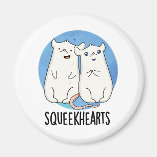 Squeekhearts Funny Mouse Sweetheart Pun Magnet