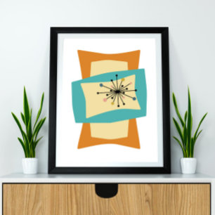 Squeeze Mid Century Modern Retro Poster