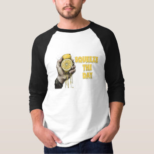 Squeeze The Day Lemon Pun T-Shirt