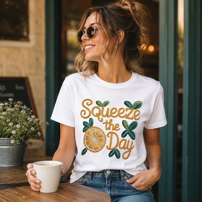 Squeeze the Day Lemon Tri-Blend Shirt (Creator Uploaded)