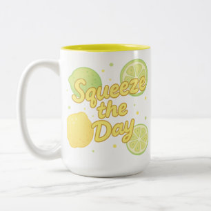 Squeeze the Day  Two-Tone Coffee Mug