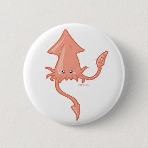 Squid 6 Cm Round Badge