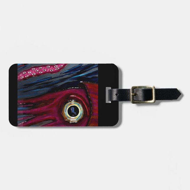 Squid and Jellies Luggage Tag (Front Horizontal)