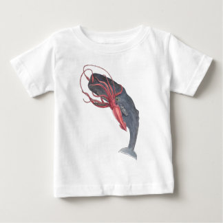 Squid and Whale Toddler Ruffle Tee