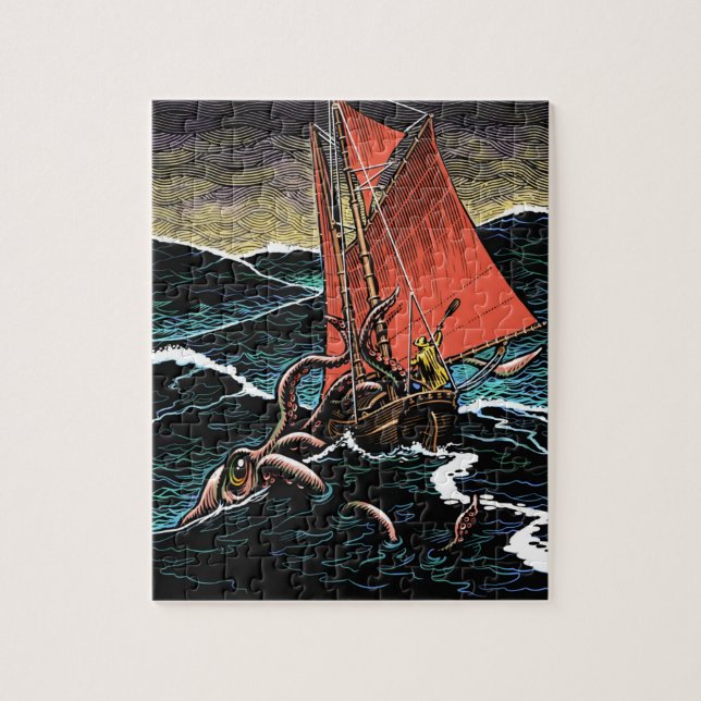 Squid Attack Puzzle (Vertical)