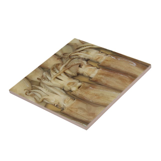 Squid - Calamari Ceramic Tile (Side)