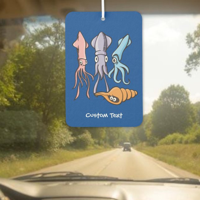 Squid Cartoons Car Air Freshener (Creator Uploaded)