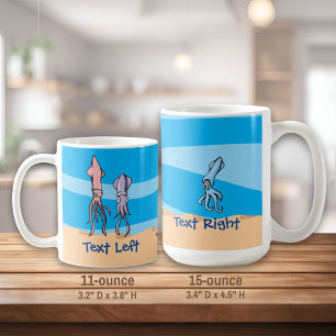 Squid Cartoons Coffee Mug