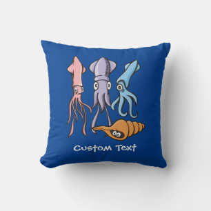 Squid Cartoons Cushion