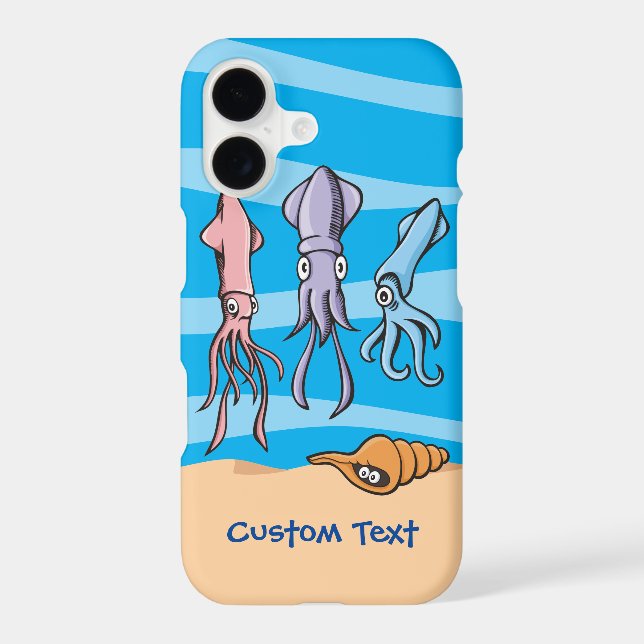 Squid Cartoons iPhone Case (Back)