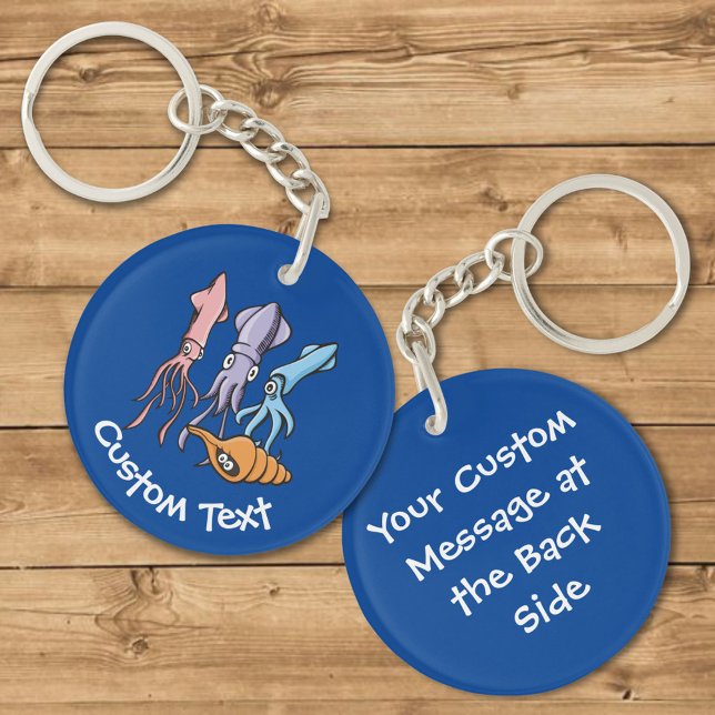 Squid Cartoons Keychain (Creator Uploaded)