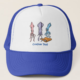 Squid Cartoons Trucker Hat