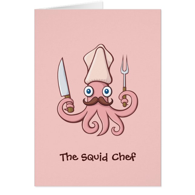 Squid Chef Cartoon (Front)