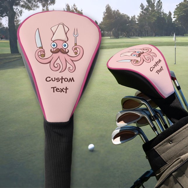 Squid Chef Cartoon Golf Head Cover (Creator Uploaded)