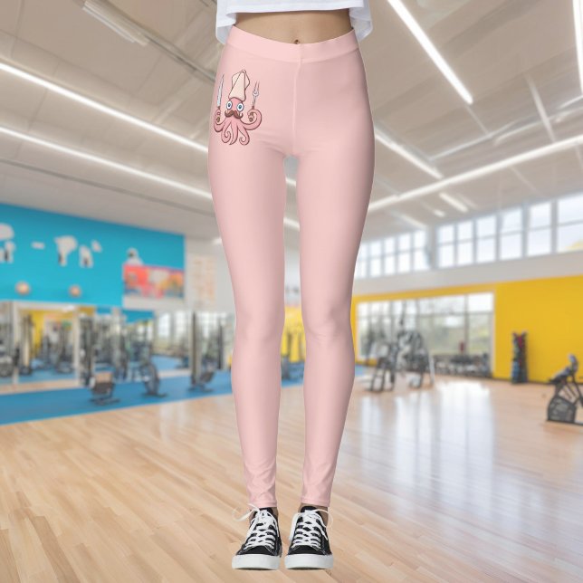 Squid Chef Cartoon Leggings (Creator Uploaded)