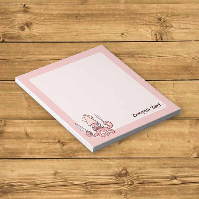 Squid Chef Cartoon Notepad (Creator Uploaded)