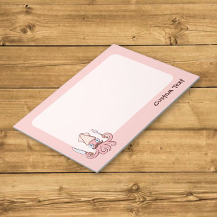 Squid Chef Cartoon Notepad