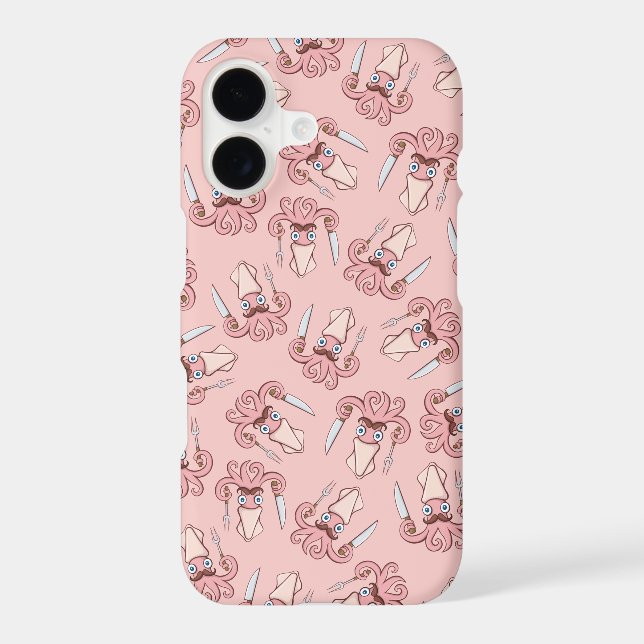 Squid Chef Cartoon Pattern (Back)