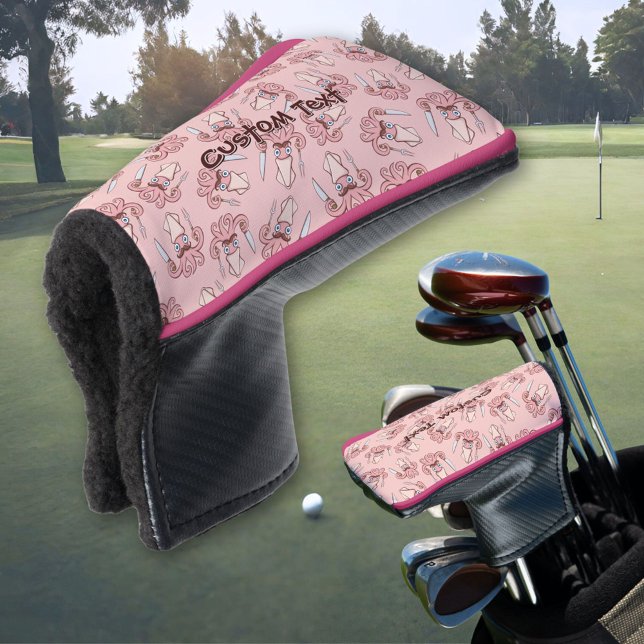 Squid Chef Cartoon Pattern Golf Head Cover (Creator Uploaded)