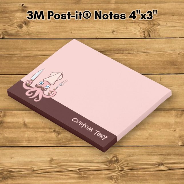 Squid Chef Cartoon Post-it Notes (Creator Uploaded)