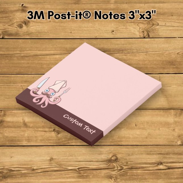 Squid Chef Cartoon Post-it Notes (Creator Uploaded)