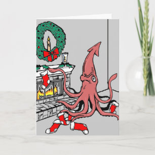 Squid Christmas Card