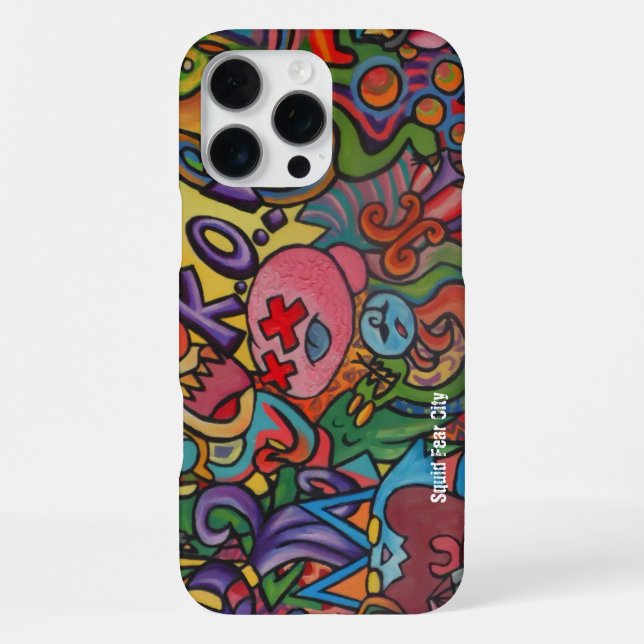Squid Fear City Phone Cases by Casagiovanovic (Back)