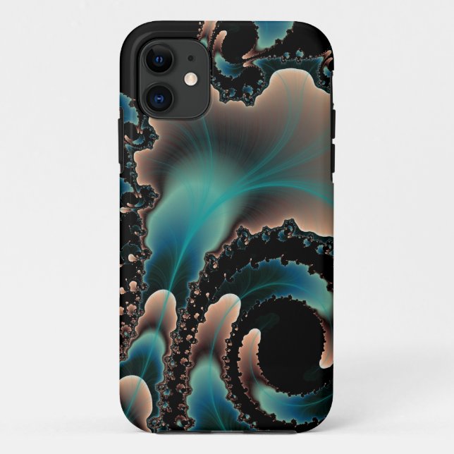 Squid fractal Custom iPhone 5 ID Cases (Back)